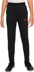Spodnie dla dzieci Nike Df Academy 21 Pant Kpz czarno-czerwone CW6124 016-S - Spodnie męskie - miniaturka - grafika 1