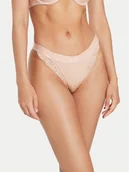 Majtki damskie - Guess Stringi Jane O4YE00 PZ01C Beżowy - miniaturka - grafika 1