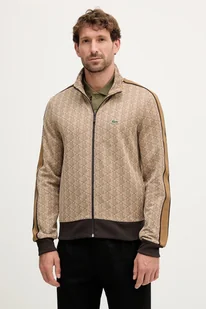 Lacoste bluza męska kolor beżowy wzorzysta SH1368 - Bluzy męskie - miniaturka - grafika 1