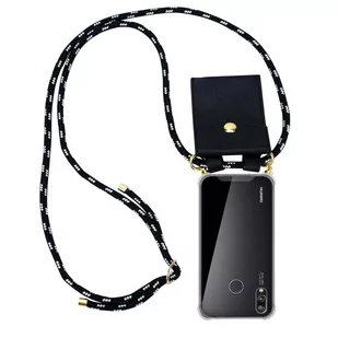 Łańcuszek Pokrowiec Do Huawei P20 LITE 2018 / NOVA 3E w CZARNE SREBRO Etui Obudowa Case Cover Ochronny Cadorabo - Etui i futerały do telefonów - miniaturka - grafika 1