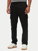 Spodnie męskie - Pepe Jeans Spodnie materiałowe PM211725 Czarny Slim Fit - miniaturka - grafika 1