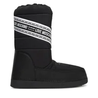 Śniegowce damskie - Śniegowce LOVE MOSCHINO JA24162G1NISB000 Czarny - miniaturka - grafika 1