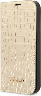 Guess Goldpoliuretan Leather Book Case Etui na telefon komórkowy dla Apple iPhone 14 Pro Max - ochrona i styl - Etui i futerały do telefonów - miniaturka - grafika 1