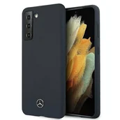 Etui i futerały do telefonów - Mercedes MEHCS21SSILNA S21 G991 niebieski/blue hardcase Silicone Line - miniaturka - grafika 1