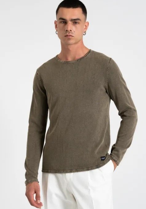 JACK&JONES SWETER MĘSKI BRĄZOWY BAWEŁNIANY XL 1J_A