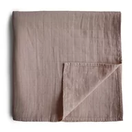 Rożki i beciki - Mushie, Otulacz kocyk letni, Natural, 120x120 cm - miniaturka - grafika 1