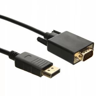 Pawonik Kabel  DisplayPort D-Sub VGA 1.8m czarny JL-D1013 JL-D1013 - Kable - miniaturka - grafika 1