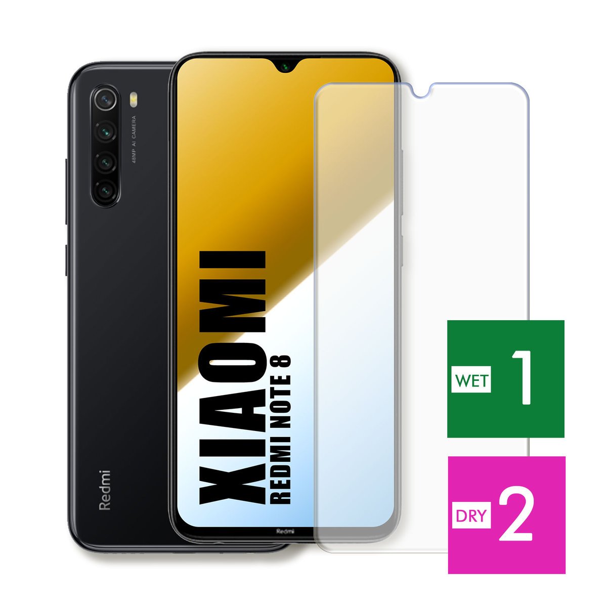 WZMOCNIONE SZKŁO DO XIAOMI REDMI NOTE 8 SZYBKA HARTOWANE 9H JAKOŚĆ
