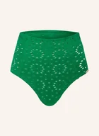 Stroje kąpielowe - Watercult Dół Od Bikini Z Wysokim Stanem Riviera Notes gruen - miniaturka - grafika 1