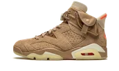 Buty sportowe męskie - Air Jordan 6 Retro Travis Scott British Khaki - miniaturka - grafika 1