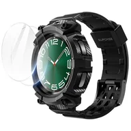 Akcesoria do smartwatchy - Etui SUPCASE Unicorn Beetle Pro do Samsung Galaxy Watch 6 Classic (47 mm) Czarny + szkło - miniaturka - grafika 1
