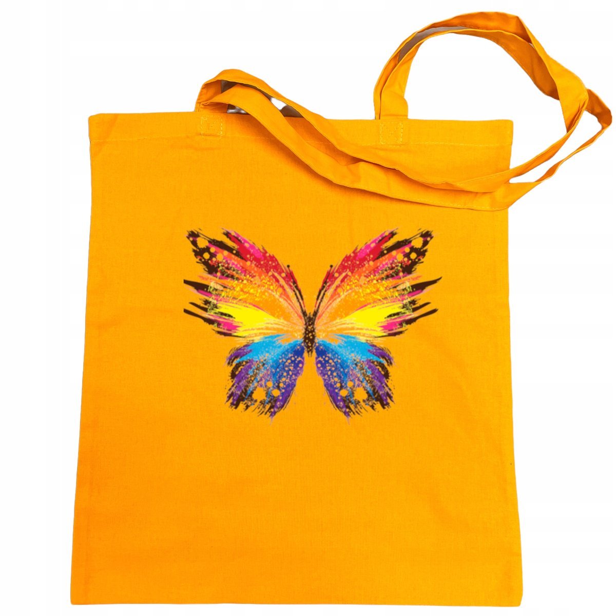 Torba na zakupy kolorowy nadruk Motyl Motylek