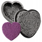 Formy do ciast - Forma Silikonowa Do Pieczenia Ciasta Biszkopt Serce Róża Dekoracje Urodziny - miniaturka - grafika 1