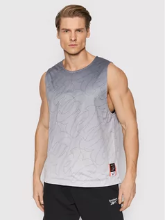 Koszulki sportowe męskie - Reebok Tank top Iverson Basketball HE9348 Szary Regular Fit - grafika 1