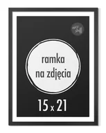 Ramki na zdjęcia - Ramka na zdjęcia 15x21 cm A5 Ramki 21x15 czarna stojąca z nóżką - miniaturka - grafika 1