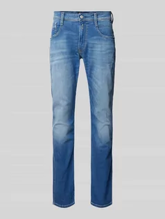 Spodnie męskie - Jeansy o kroju slim fit z 5 kieszeniami model ‘Anbass’ - grafika 1