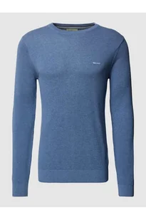 Sweter z dzianiny z wyhaftowanym logo - Gant - Swetry męskie - miniaturka - grafika 1