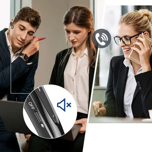 Zestaw słuchawkowy słuchawka New Bee B45 Bluetooth 5.0 bezprzewodowa do rozmów dla kierowcy BT do 15m czarny - Słuchawki bluetooth - miniaturka - grafika 10