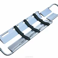 Akcesoria medyczne - Nosze podbierakowe, szuflowe - aluminiowe - z pasami Nosze szuflowe, podbierakowe - 3 częściowe - miniaturka - grafika 1