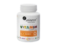 Witaminy i minerały - MEDICALINE Aliness Vitamin Premium Complex dla dzieci x 120 tabl - miniaturka - grafika 1