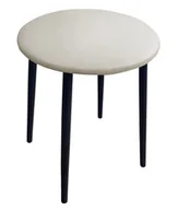 Taborety i hokery - Taboret TRIX D18 wanilia podstawa czarna - miniaturka - grafika 1