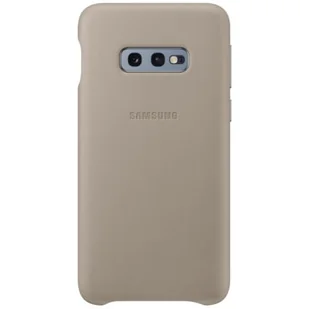 Samsung Leather View Cover do Galaxy S10e Szary EF-VG970LJEGWW - Etui i futerały do telefonów - miniaturka - grafika 1
