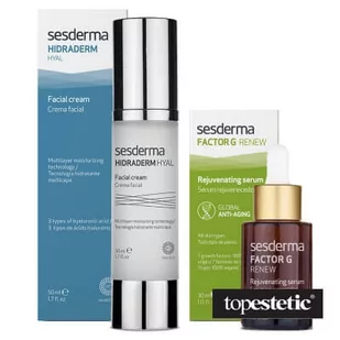 SesDerma Hidraderm Hyal + Factor G - Rejuvenating Serum ZESTAW Krem do twarzy 50 ml + Serum z pęcherzykami lipidowymi 30 ml - Kremy do twarzy - miniaturka - grafika 1