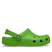 Buty dla chłopców - Klapki Crocs Classic Clog K 206991 Zielony - miniaturka - grafika 1