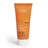 Balsamy i kremy do ciała - Ziaja Sopot Sun emulsja do twarzy i ciała SPF30 100ml - miniaturka - grafika 1