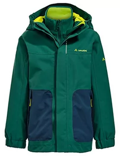 Kurtki i płaszcze dla chłopców - VAUDE Unisex dziecięca kurtka dziecięca Campfire 3 w 1 zielony fir Forest 98 - grafika 1