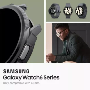 Etui Spigen Liquid Air do Samsung Galaxy Watch 6 (40 mm) matte black - Akcesoria do smartwatchy - miniaturka - grafika 12