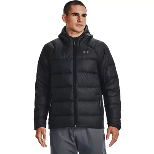 Męska kurtka puchowa pikowana Under Armour  Down 2.0 Jkt - czarna - UNDER ARMOUR - Kurtki męskie - miniaturka - grafika 1