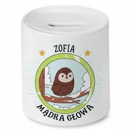 Skarbonki - Skarbonka 330 ml Dla Zofii Córki Dziecka Prezent z Nadrukiem ze Zdjęciem + Opakowanie na prezent (wzór 01) - miniaturka - grafika 1