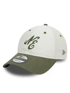 Czapki męskie - New Era Czapka z daszkiem Linen Script 920 Ne 60503545 Écru - miniaturka - grafika 1