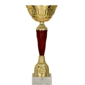 Gadżety dla kibiców - Puchar metalowy złoto-burgundowy - miniaturka - grafika 1