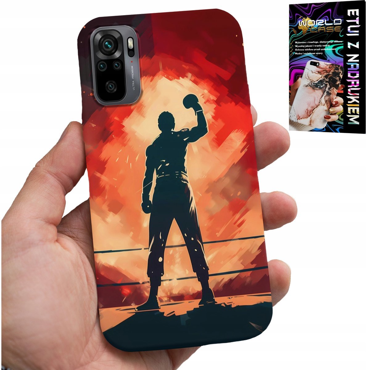 ETUI DO XIAOMI NOTE 10 / 10S - BOKS, SPORTY WALKI WOJOWNICY MMA WZORY