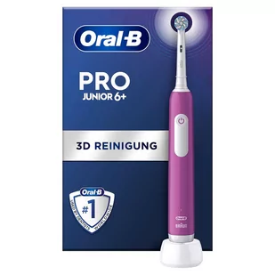 Szczoteczka Oral-B Pro Junior 6+ Fioletowa - Szczoteczki do zębów - miniaturka - grafika 1