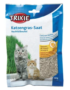Trixie trawa dla kota w woreczku 100g - Suplementy i witaminy dla kotów - miniaturka - grafika 2