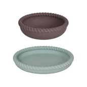 Miseczki i talerzyki dla dzieci - ZESTAW MISKA I TALERZ MELLOW - miniaturka - grafika 1