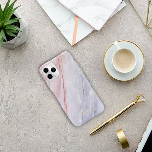 Crong Marble Case – Etui iPhone 11 Pro (różowy) - Etui i futerały do telefonów - miniaturka - grafika 7