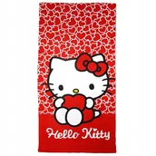 Okrycia kąpielowe dla dzieci - Ręcznik kąpielowy, plażowy Hello Kitty 70 x 140cm (077896) - miniaturka - grafika 1