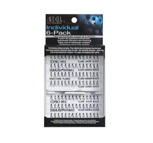 Ardell Rzęsy i akcesoria Individual Combo Pack zestaw 56 kępek rzęs Black 6-pack - Sztuczne rzęsy i akcesoria - miniaturka - grafika 1