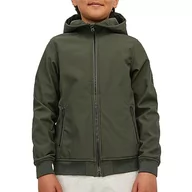 Kurtki i płaszcze dla chłopców - Jack & Jones Junior JJEBASIC kurtka softshellowa Hood SN JNR, Rosin, 140, rodzynka, 140 - miniaturka - grafika 1