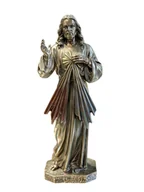 Figurki dekoracyjne - JEZUS MIŁOSIERNY Z PROMIENIAMI FIGURKA DLA OSOBY WIERZĄCEJ - miniaturka - grafika 1