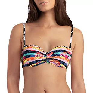 Cherry Beach Góra od bikini z fiszbinami, Crystal Beach Bikini, czarna, 95 B damska - Stroje kąpielowe - miniaturka - grafika 1