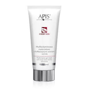 Apis Professional Multiwitaminowa maska żelowa z liofilizowanymi wiśniami i acerolą Cherry Kiss 200ml - Maseczki do twarzy - miniaturka - grafika 1