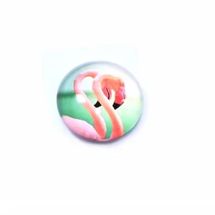 MAGNES NA LODÓWKĘ SZKLANE FLAMINGI RÓŻNE WZORY - Magnesy - miniaturka - grafika 1