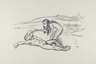 Plakaty - Alpha and Omega (ca. 1908–1909), Edvard Munch -  plakat Wymiar do wyboru: 61x91,5 cm - miniaturka - grafika 1