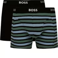 Majtki męskie - BOSS Bokserki 2-pack BoxerBr 2P Print - miniaturka - grafika 1