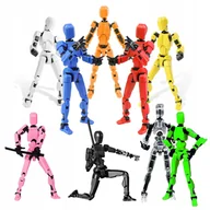 Manekiny wystawowe - Mini Figurka Ruchomy Robot Figurka Ruchoma Legenda Manekin 3D Figurka 9SZT - miniaturka - grafika 1